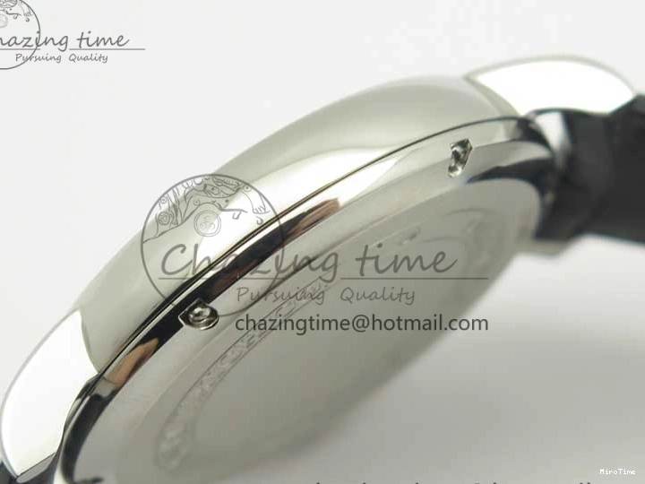 MIROTIME 0321 Portofino Automatic SS TWF 1:1 Best Edition Black Dial on Black Leather Strap A TravelReady 7199